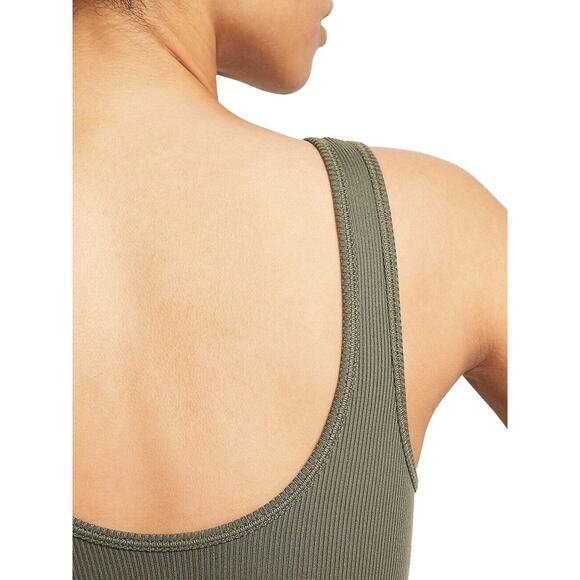 Nike Alate All U Womens Light Support Lightly Lined Ribbed Sports Bra Kh… - Picture 4 of 5